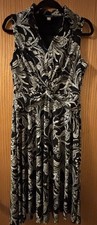 Tommy Hilfiger Women's Sleeveless Dress Navy Paisley Size 10