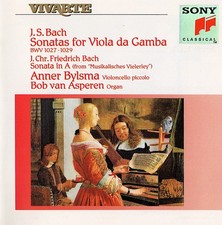 CD JS BACH 3 Sonates Viole de