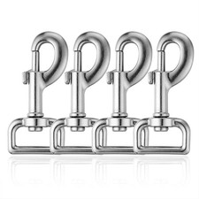 Swivel Eye Bolt Snap Hooks Heavy Duty Dog Leash Clips 4pcs