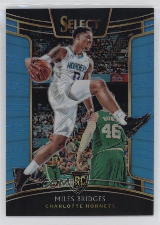 2018 Panini Select Concourse Light Blue Prizm /299 Miles Bridges #17 Rookie RC