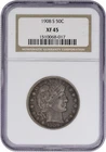 1908-S Barber Silver Half Dollar EF45 NGC