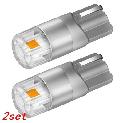 4X AUXITO T10 LED Side Marker Light Bulbs Amber 168 194 192 2825 Canbus EOOK