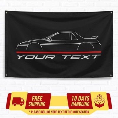 Custom Flag For Pontiac Fiero 1984-1988 Car Owners 3x5 ft Personalized Banner