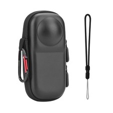 BRDRC Carrying Case for Insta 360 X4 X5 for Original Lens Cap , Small, PU