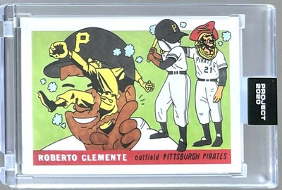 Roberto Clemente by Ermsy #197 Topps Project 2020 -  1955 Topps Rookie Art