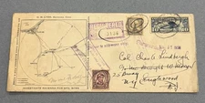 1930 Registered Cover to Charles Lindbergh – NY & Englewood Postal Trail