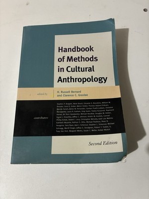 Handbook of Methods in Cultural Anthropology by Russell Bernard Clarence Gravlee