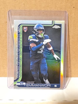 2025 Topps Chrome - Nick Emmanwori #348 LightBoard Logo Variation Refractor (RC)