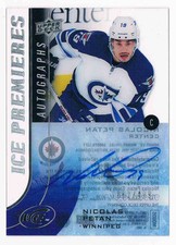 2015-16 UPPER DECK ICE PREMIERES NICOLAS PETAN ROOKIE AUTO WINNIPEG JETS #IPA-NP