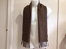 CHRISTIAN DIOR Men’s 100% WOOL LONG SCARF / Woven  In Great Britain / NEW