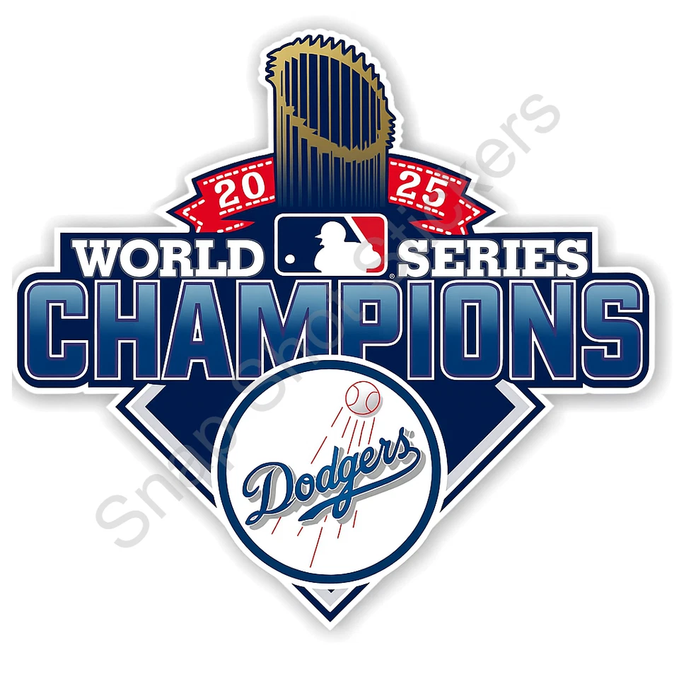 Los Angeles LA Dodgers 2025 World Series Champions Sticker/Decal 22