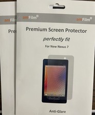 NEW amFilm TechMatte Anti-Glare Film Screen Protectors 2 PACKS/ Nexus 7 Tablet