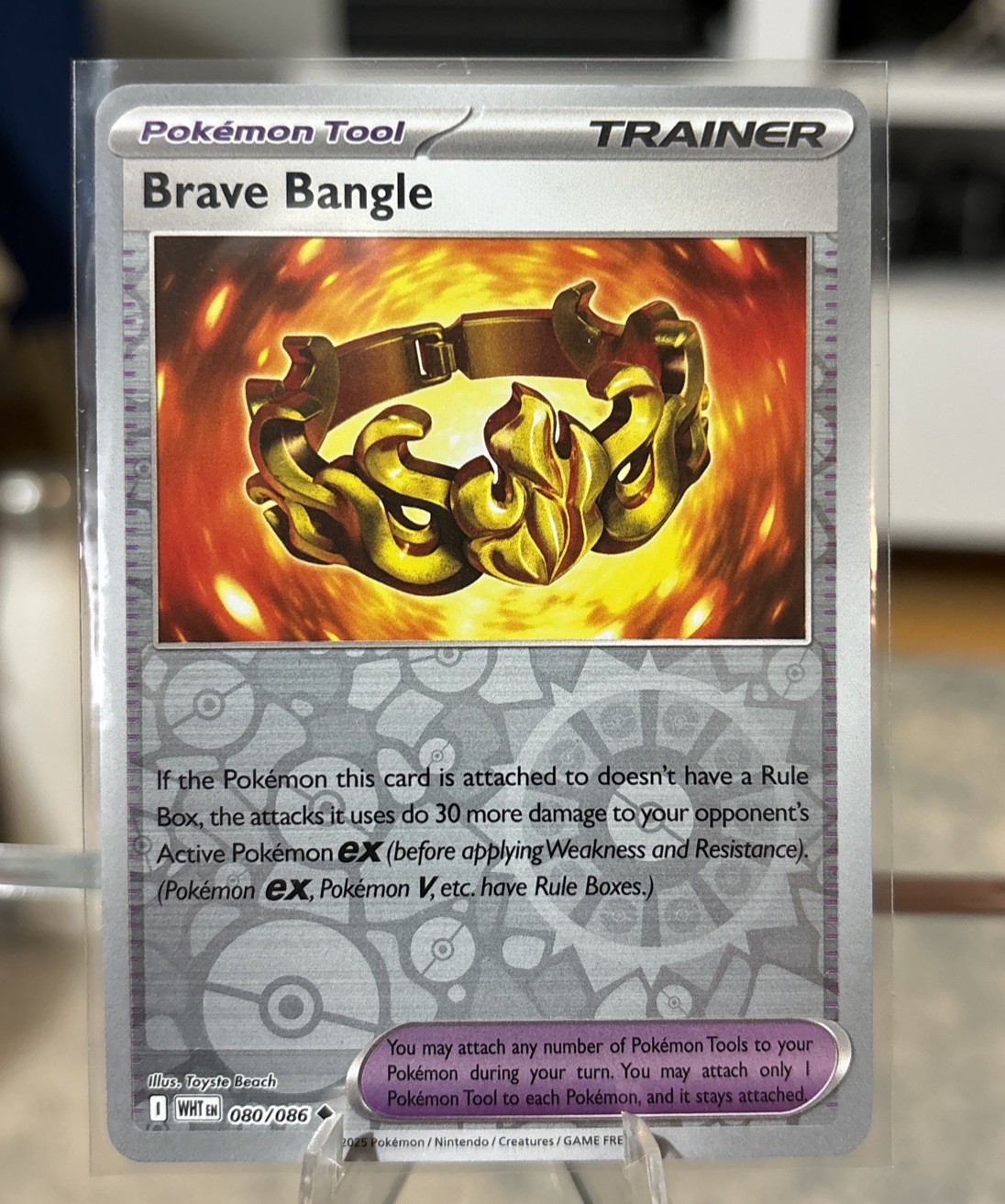 Pokemon TCG - Brave Bangle 080/086 80 - Uncommon Reverse Holo - White Flare - NM