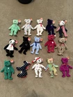 Ty Beanie Baby Assorted Bear Set of 15 Vintage with Tags