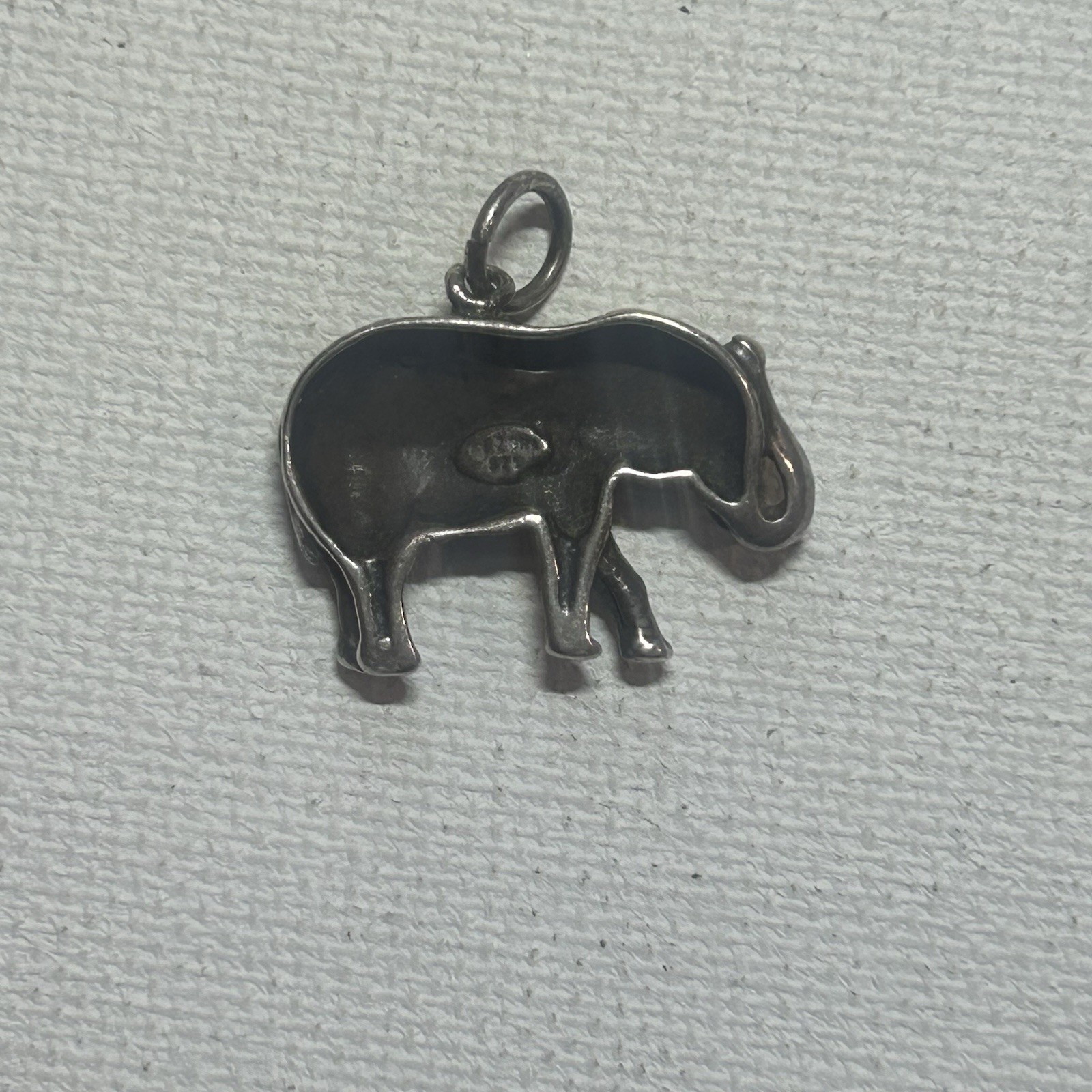 Real 925  Solid Sterling Silver Elephant Pendant - image 3