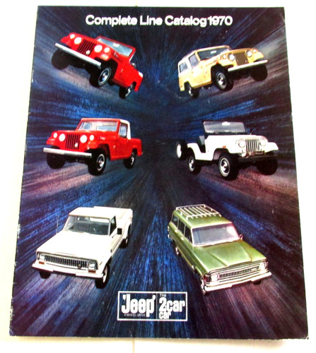 VTG 1970 Jeep 9"x11" Brochure 10p Renegade Gladiator Kenosha Rambler Wisconsin