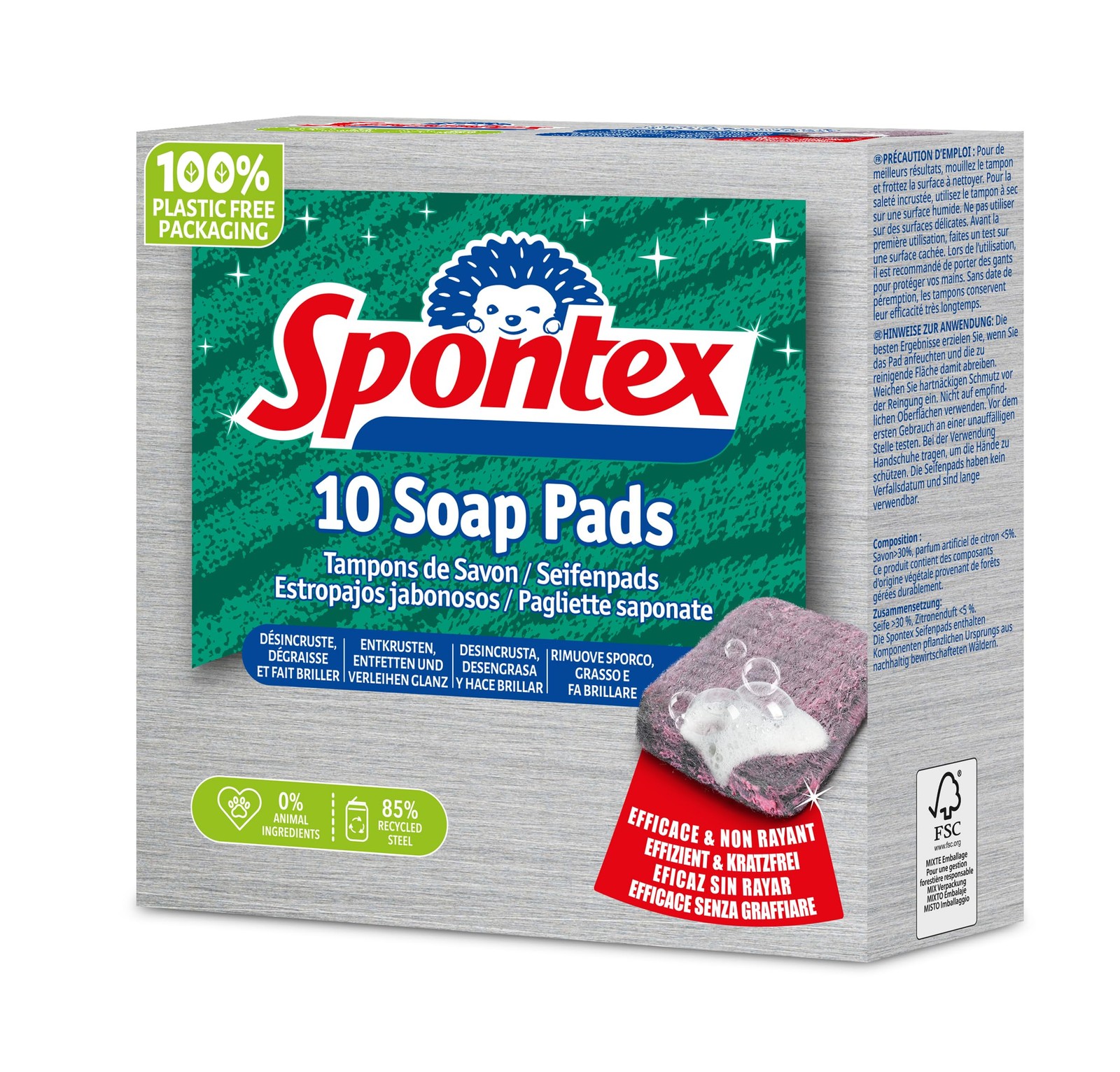 10 Soap-Filled Scourer Pads | Tough on Grease & Grim