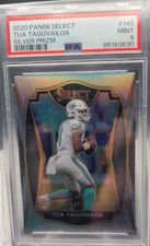 2020 Panini Select Silver Prizm #145 Tua Tagovailoa RC PSA 9