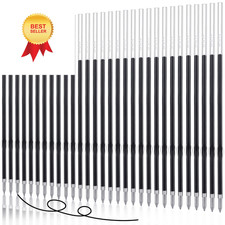 30 Piece Black Ink Pen Refills, 1 mm Ballpoint Refills 1 mm,