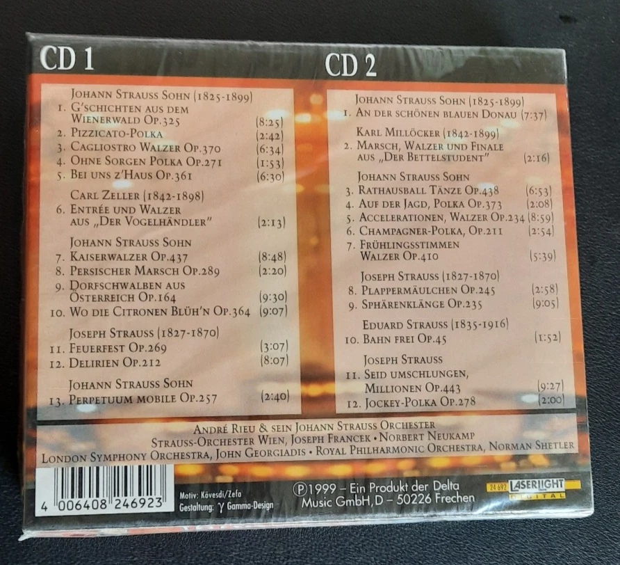 2 x CD Box Set - Joseph Francek - Andre Rieu - Ein Strauss - Festival - OVP - Bild 2 von 2