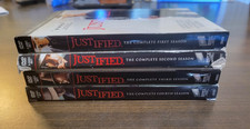 Justified   Seasons 1  4 DVD Complete First Four Seasons w/ Slipcovers