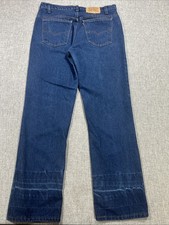Vintage 80s Levis 20508 Orange Tab Dark Wash Denim Jeans 36x32 USA Straight