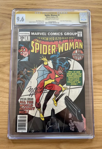 SPIDER-WOMAN # 1 (1978) CGC SS 9.6 signed by Marv Wolfman.