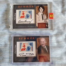 2010 LOT /40 /75 Bossy Pilote AUTO STAMP PANINI CENTURY Collection On Card HOF