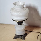 vintage electric "Gone with the Wind" (GWTW) style hurricane lamp AS IS