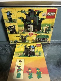 LEGO 6054 ~ FORESTMENS HIDEOUT ~ 100% COMPLETE ~ BOX INSTRUCTIONS VINTAGE CASTLE