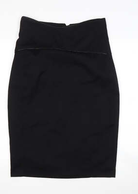 Dunes Stores Damen schwarz Polyestermischung Pettiskirt Rock Größe 12