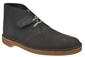clarks desert boot dark grey suede
