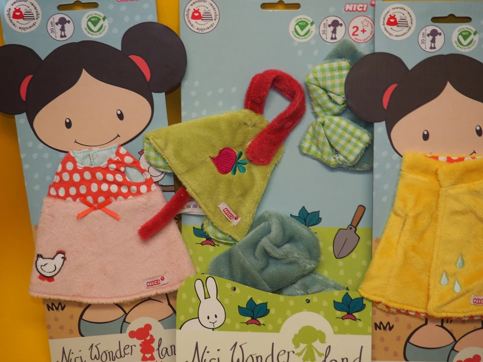 NICI WONDERLAND PLÜSCH PUPPEN PUPPENKLEIDUNG OUTFIT SET PLÜSCH SET 4 tlg - Bild 2 von 3