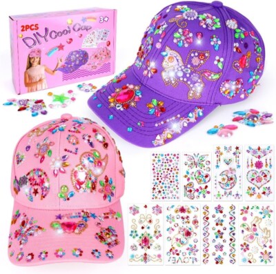 Decorate Your Own Baseball Cap Kids Toys DIY Arts Gift Christmas
