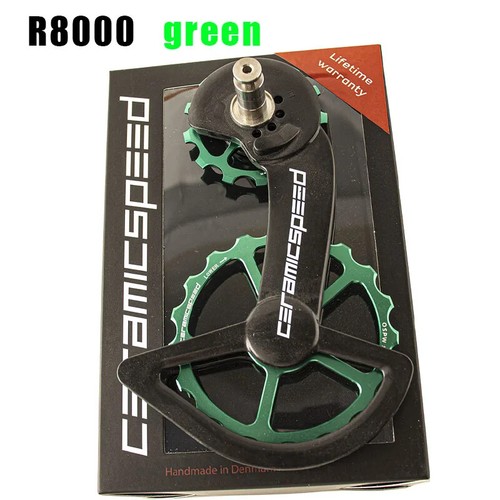 Road Bike Carbon Fiber Ceramics Bearing Guide Wheel Rear Pulley Rear Derailleurs - Picture 15 of 39