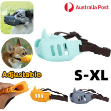 Pet Silicone Muzzle Soft Dog Mouth Cover Adjustable Mask Biting Barking Chewing