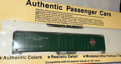 Con-Cor HO 0001-0872 60 FT MHC REX 7431 Railway Express Agency Box Car Kit! 