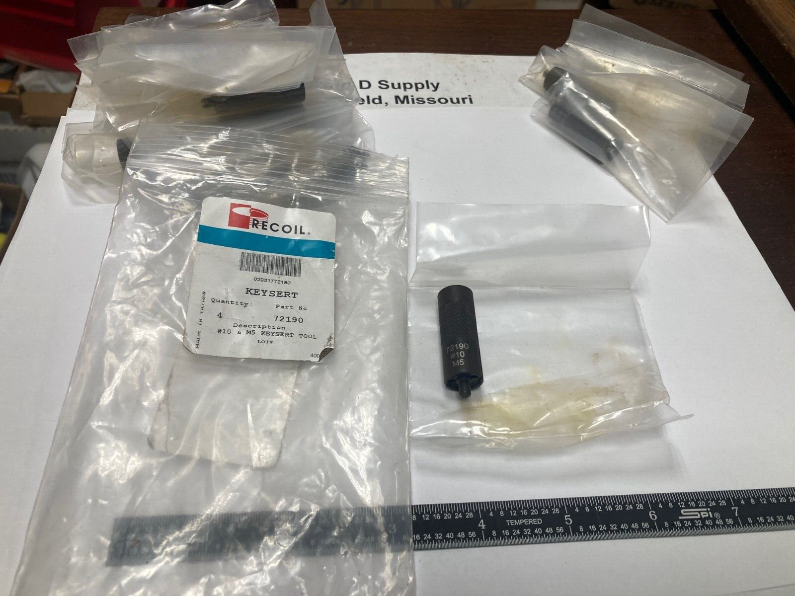 Recoil 72190, Hand Installation Tool for Key-Locking Inserts, #10-24 32, , M5x.8