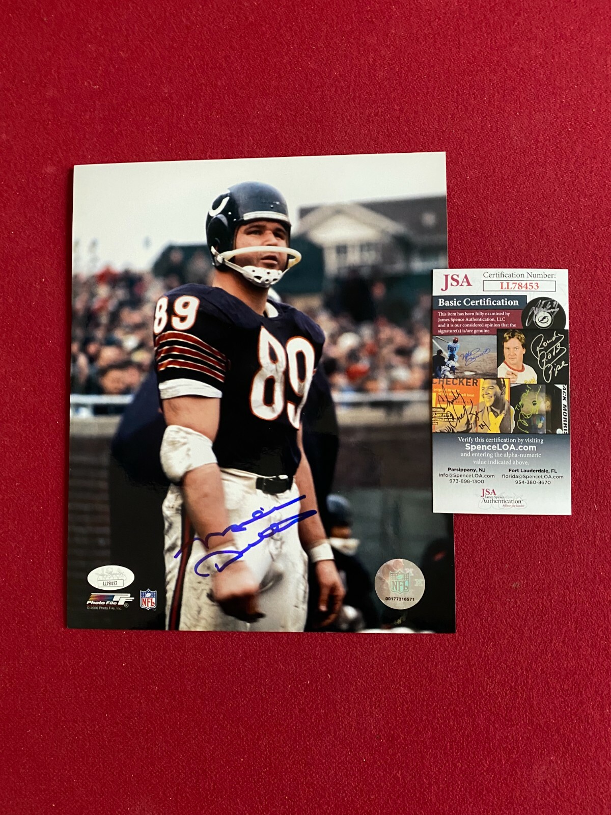 Mike Ditka Autographed Signed Chicago Bears , "" (JSA) 8x10 Photo () Scarce / Vintage 
