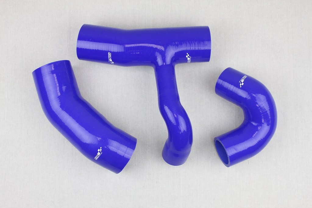 Durites silicone Clio 3 RS bleu : kit de 3 tuyaux de refroidissement pour Renault Sport 197 203