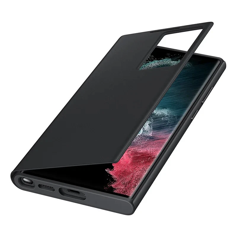 For Samsung Galaxy S23 Ultra/S23 Plus/S23/S23 FE Case View Smart Chip Flip Cover - Image 4 of 4