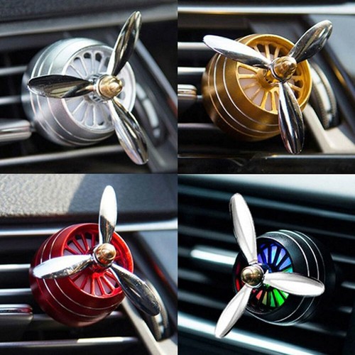 1/2 Car Air Freshener Vent Clip LED Light Fan Fragrance Aroma Perfume Diffuser - Picture 3 of 20