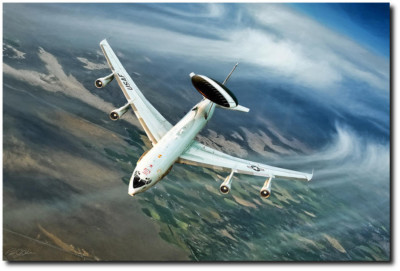 Eye In The Sky by Peter Chilelli - Boeing E-3 Sentry - Aviation Art Print