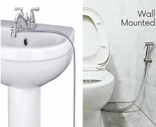 Toilet faucet Handheld Handheld Diaper Sprayer Shower Bidet Spray Hose Holder