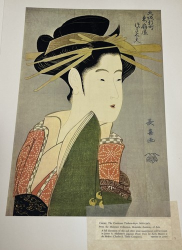 6 Vtg Japanese Beauty Woman Woodblock Print Masterpieces FullColor Reproduction - Picture 14 of 14