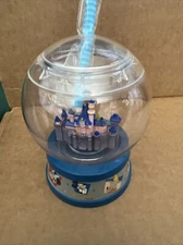 Disney Disneyland 65th Anniversary Sleeping Beauty Castle Snow Globe Sipper Cup 
