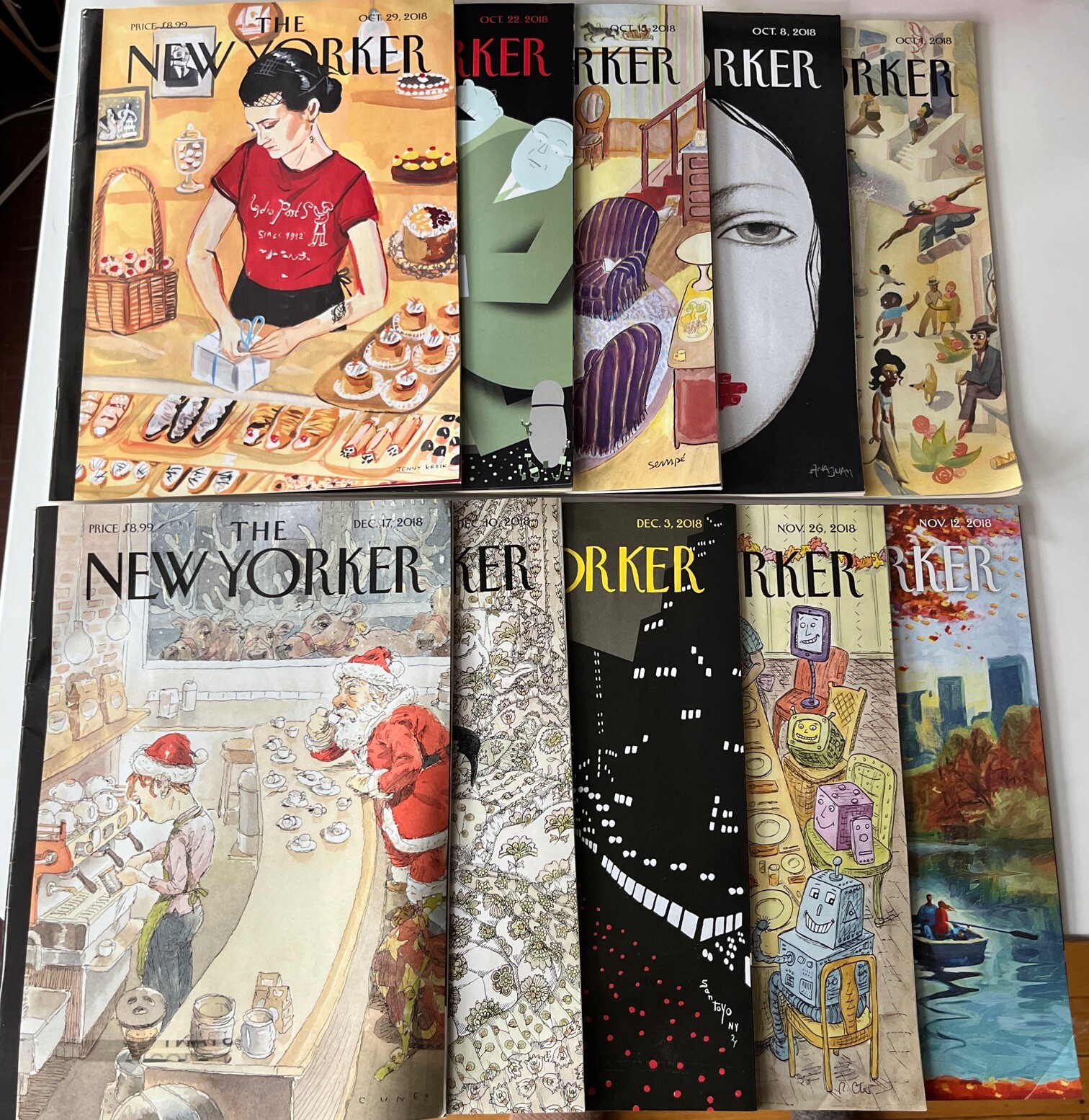 The New Yorker Magazines Year of 2018 Lot Of 10 eBay