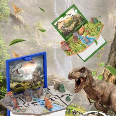 Dinosaur Keychains for Kids Backpack Pop Up 3D Mini Dinosaurs Cute Keychains