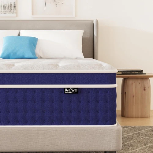 12" 14 Inch Hybrid Spring Gel Memory Foam Queen Mattress Full King Size in a Box