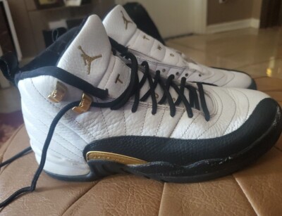 Air Jordan 12 Retro 'Royalty Taxi' White/Metallic Gold/Black Size 5Y
